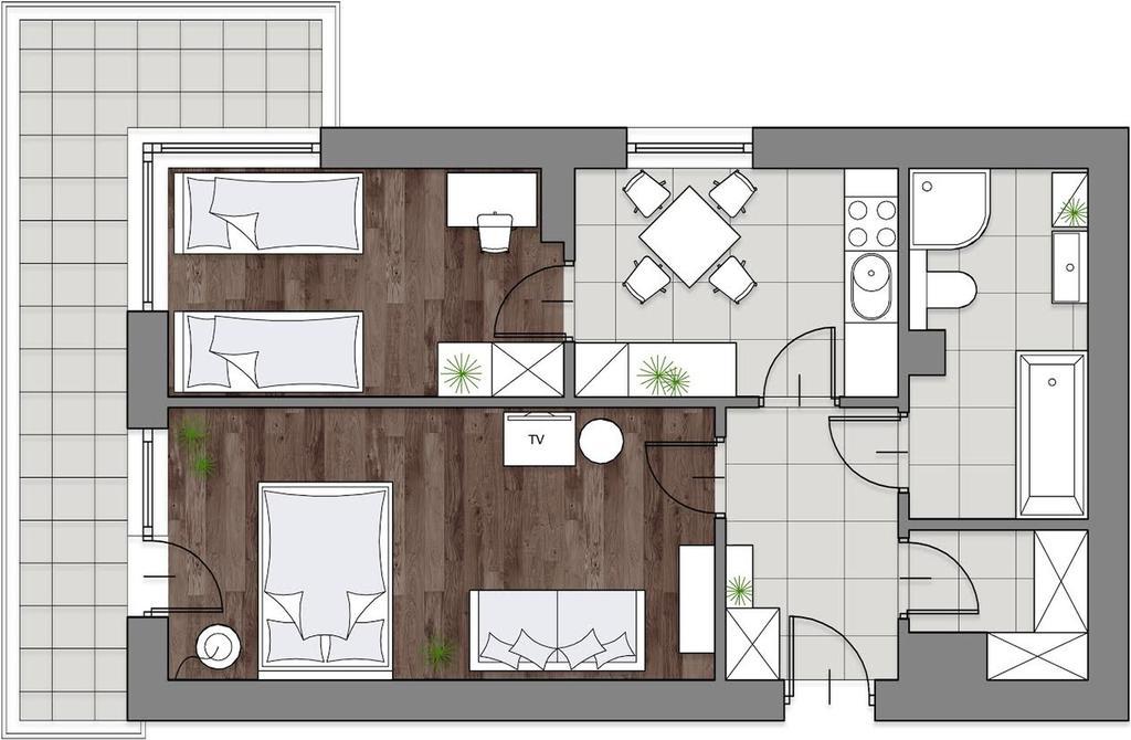 3D Poznanska 6 Apartament Krakov Exteriér fotografie
